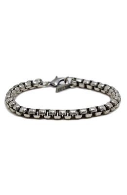 Mr. Ettika Ettika Men's Steel Chain Bracelet in Silver 