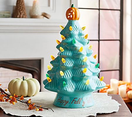 Mr. Halloween 12" Ceramic Harvest Tree with Topper