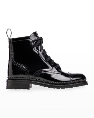 Mr. Hardy Patent Combat Boots