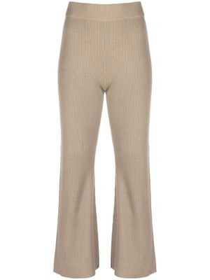 Mr. Mittens ribbed-knit trousers - Neutrals