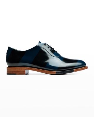 Mr. Smith Striped Leather Oxfords