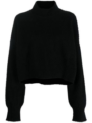 MRZ Casentino mock-neck jumper - Black