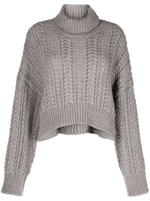 MRZ chunky-knit roll-neck jumper - Grey