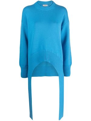 MRZ crew-neck wool-cashmere blend jumper - Blue