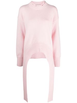 MRZ crew-neck wool-cashmere blend jumper - Pink