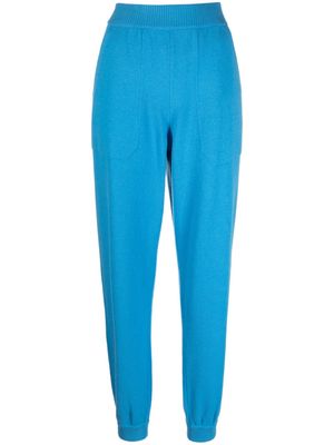 MRZ elasticated-waistband tapered track pants - Blue