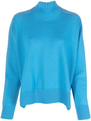 MRZ fine-knit high-neck jumper - Blue