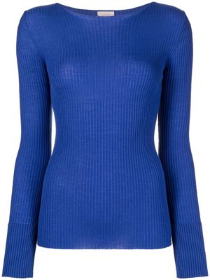 MRZ fine-ribbed knit jumper - 1301-ROYALBLUE