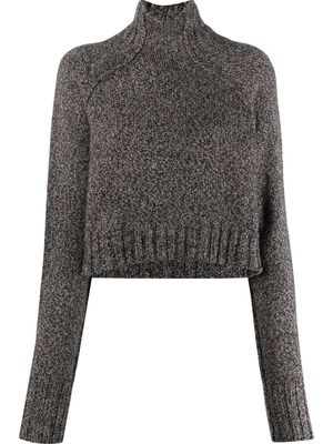 MRZ mock-neck knitted jumper - Black