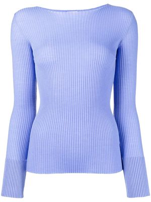 MRZ ribbed knitted sweater - Blue
