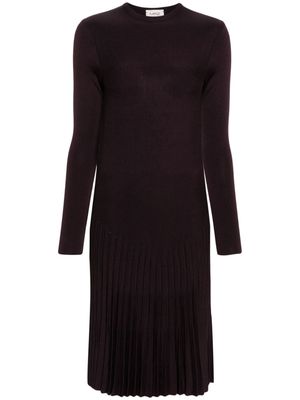 MRZ virgin wool midi dress - Purple