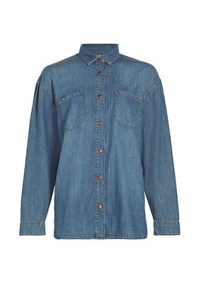 Ms. Charlotte Denim Oversized Shirt