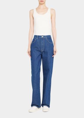 Ms. Klieo High Rise Baggy Cargo Jeans
