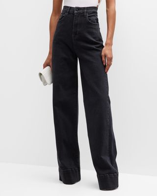 Ms. Onassis Ultra High Rise Wide-Leg Jeans