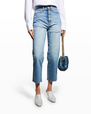 Ms Triarchy Cropped Straight-Leg Jeans