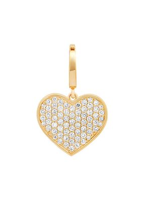 Ms X Srj 14K Yellow Gold & 0.74 TCW Diamond Heart Charm