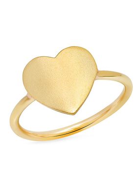 Ms X Srj 14K Yellow Gold Small Heart Pinky Ring