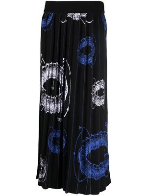 MSFTSrep antigravity long skirt - Black