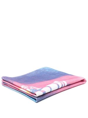 MSFTSrep logo-print beach towel - Pink