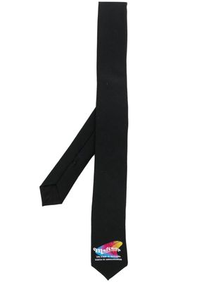 MSFTSrep logo-print tie - Black