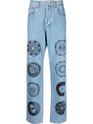 MSFTSrep Vibrations straight-leg jeans - Blue