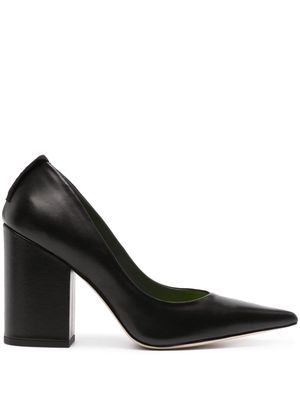 MSGM 100mm pointed-toe leather pumps - Black