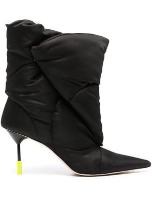 MSGM 90mm pointed-toe slouch-body boots - Black
