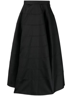 MSGM A-line flared midi skirt - Black