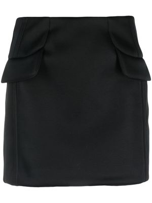 MSGM A-line layered shorts - Black