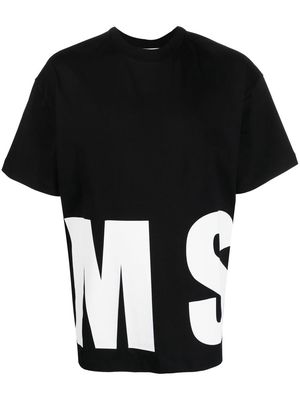 MSGM all-around logo T-shirt - Black
