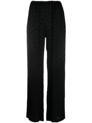 MSGM all-over star-print trousers - Black