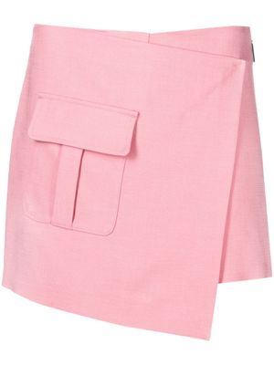 MSGM asymmetric tailored skort - Pink