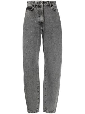 MSGM barrel-leg washed jeans - Grey