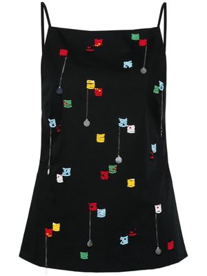 MSGM bead-detailed tank top - Black