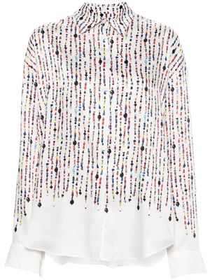 MSGM bead-print shirt - White