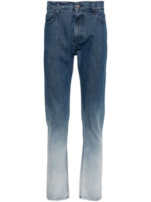 MSGM bleach-wash tapered jeans - Blue