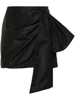 MSGM bow-embellished mini skirt - Black