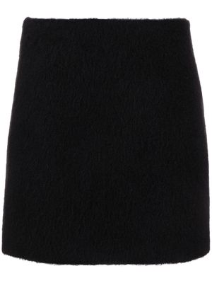 MSGM brushed wool-blend miniskirt - Black