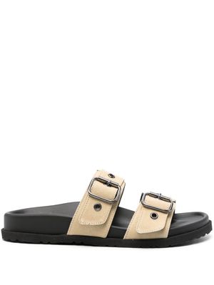 MSGM buckle-strap sandals - Neutrals