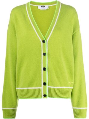 MSGM button-down knit cardigan - Green