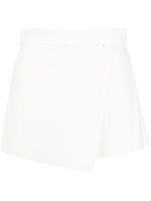 MSGM buttoned wrap skirt - White