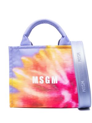 MSGM canvas tote bag - Purple