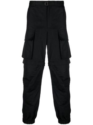 MSGM cargo-pocket cotton trousers - Black