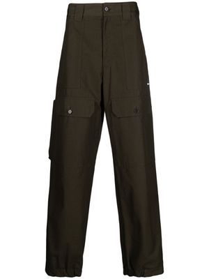 MSGM cargo-pocket ripstop tapered trousers - Green