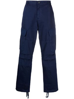 MSGM cargo-pocket straight-leg trousers - Blue