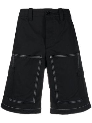 MSGM contrast-stitching bermuda shorts - Black