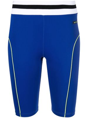 MSGM contrast trim cycling shorts - Blue
