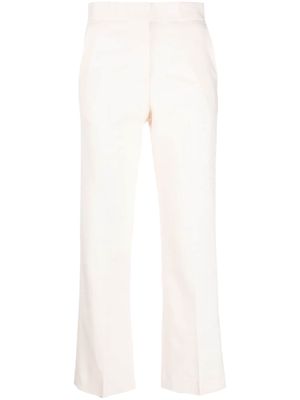 MSGM cropped tailored-cut trousers - Neutrals