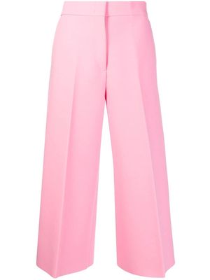 MSGM cropped wide-leg trousers - Pink