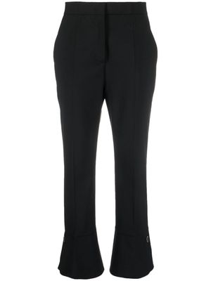 MSGM cropped wool trousers - Black